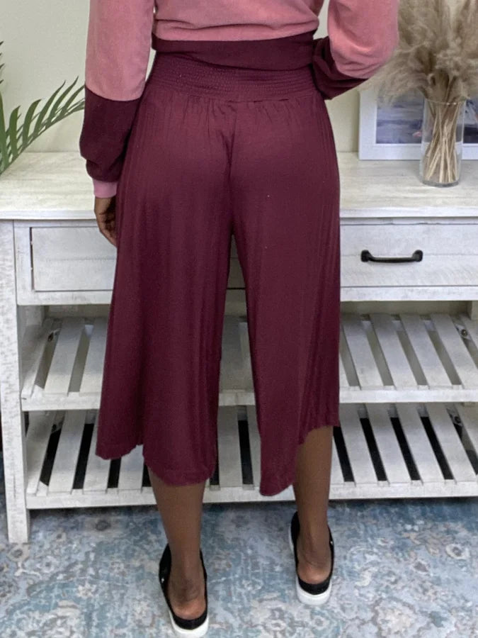 Secret Crush Women's Smocked Waist Pants
