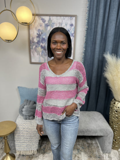 Said It All Women's Lightweight Sheer Layering Sweater