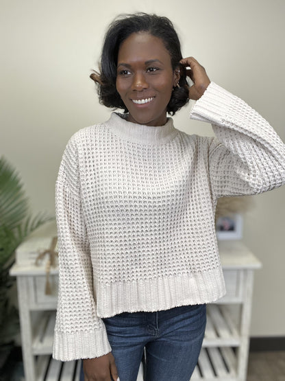 Feeling Close To You Women's High Mock Neckline Sweater