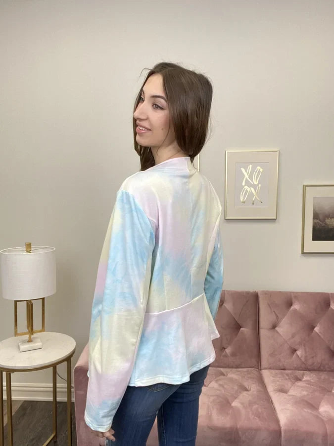 Llama Mmama Women's Lightweight Tie Dye Jacket