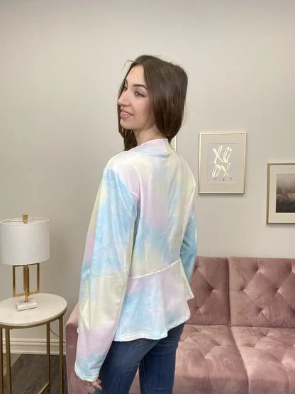 Llama Mmama Women's Lightweight Tie Dye Jacket