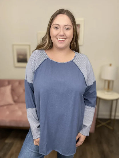 Starting Memories Women's Striped Long Sleeve Top