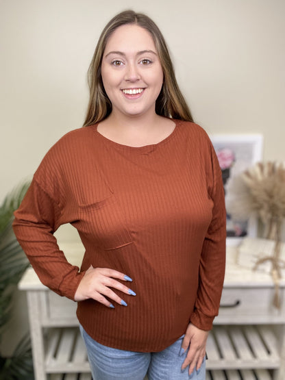 Dreaming Bigger Women's Hi-Low Stretchy Long Sleeve Top
