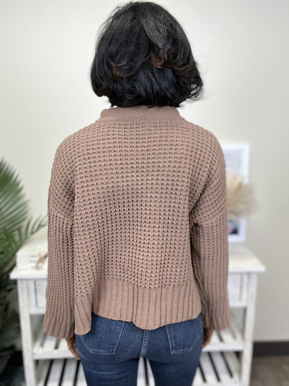 Feeling Close To You Women's High Mock Neckline Sweater
